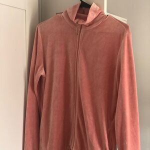 Retro Escada Velour Beaded/Embroidered Track Jacket PTP 20-23”